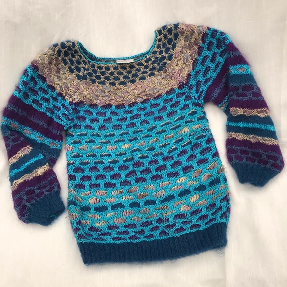 COPY - VTG COLLEEN TOLAND handmade knit & crochet sweater - Picture 16 of 16